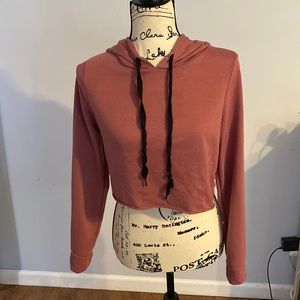 Thin Crop Top Hoodie